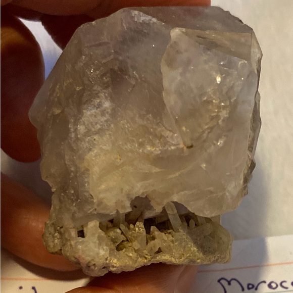 Natural purple fluorite on crystal matrix from Morocco-Updated photos added - Picture 15 of 16